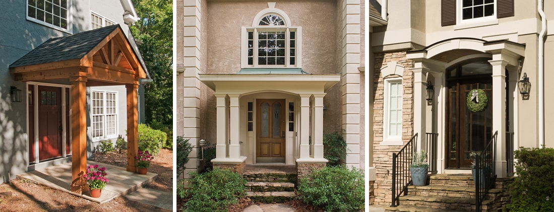 Adding a Front Porch or Portico Protects Woodwork